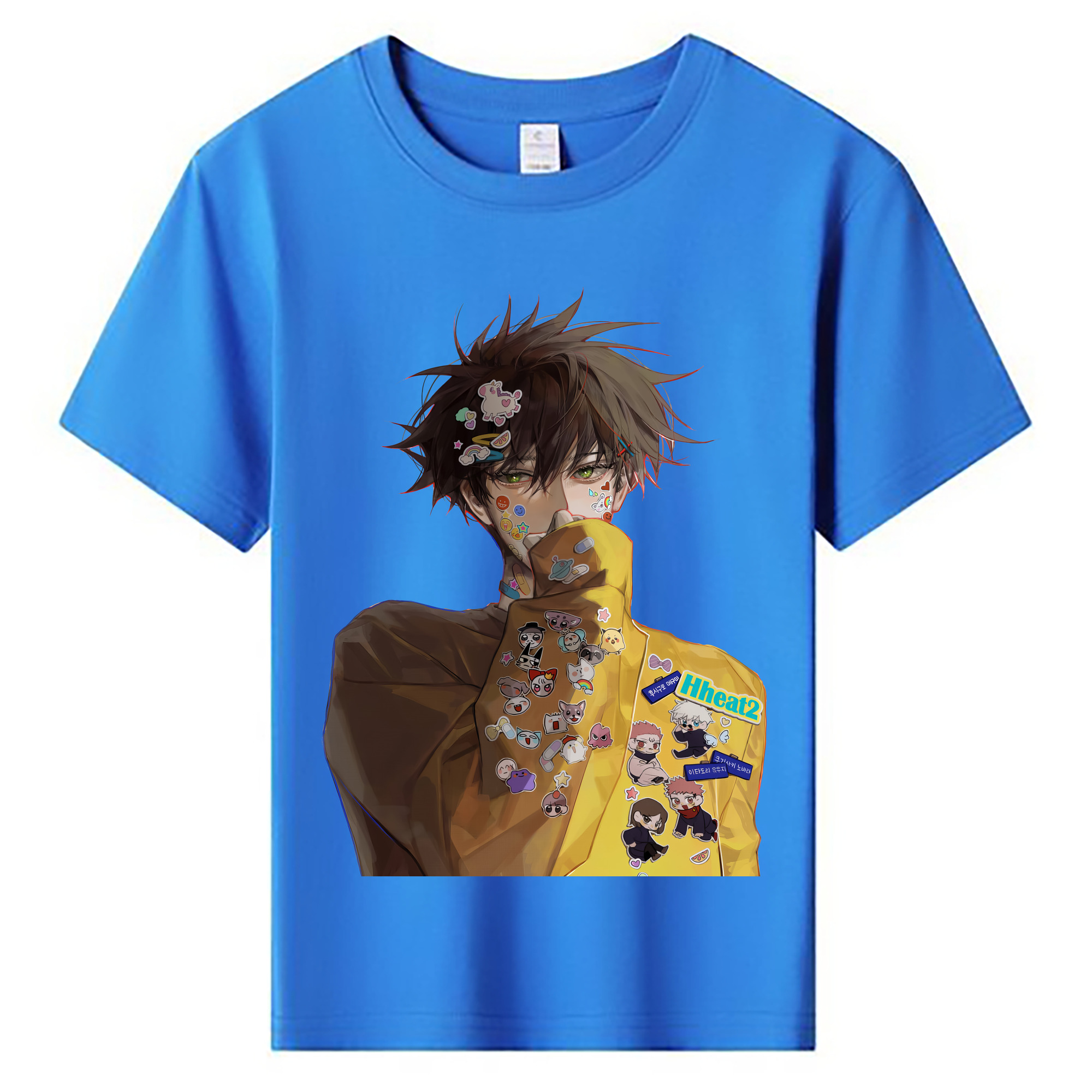 （画像用） 呪術廻戦 Jujutsu Kaisen 綿100％キッズTシャツ（フロントプリント）